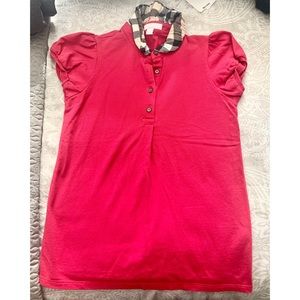 Burberry KIDS Pink Polo T-Shirt SIZE 10yrs